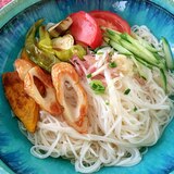 夏野菜のせ☆ご馳走そうめん☆そうめんアレンジ